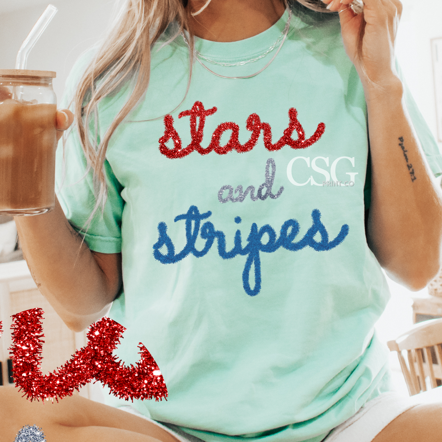 Stars and Stripes-Adult-Faux Tinsel
